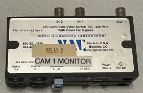 17-111-112 VAC Video Vid Switch Ntsc Pal Bnc Connection