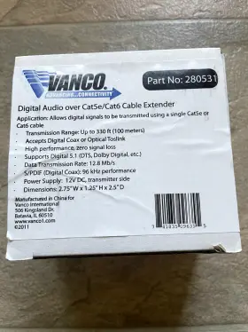 280531 VANCO Digital Audio Cable Extender