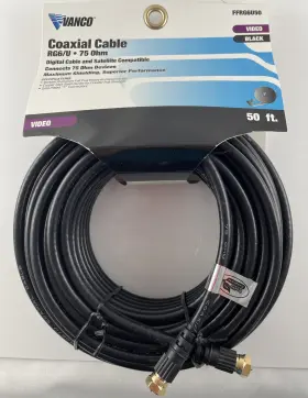 741835026772 VANCO Plug Coaxial Cable
