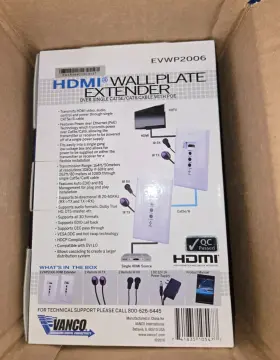 EVWP2006 VANCO Evolution Hdmi Cat Wall Plate Extender
