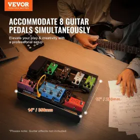 197988394143 VEVOR Guitar Pedal Board Alloy Light #2