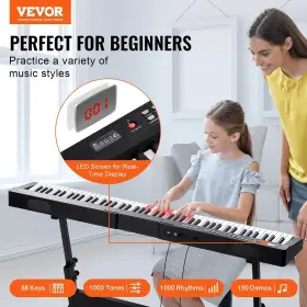 197988414681 VEVOR Key Digital Piano Keyboard Semi Electric #2