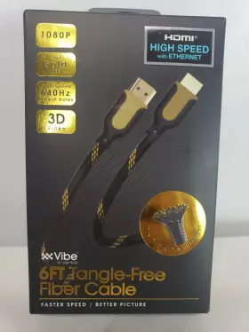080068940012 VIBE Hdmi Fiber Cable Cord Tangle High Ethernet