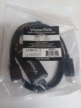 Visiontek 900822 Hdmi To Dispalyport Adapter Brand New P/n