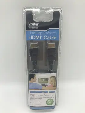 VIV-HDMI-6-R VIVITAR Ultra High Definition Cable Ethernet
