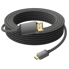Vorothin Uuc-o-06v Usb C To Hdmi Cable 4k 20ft High Speed Long Type-c Cord-braided Thu