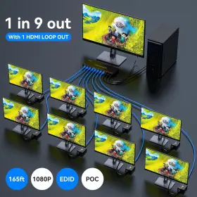 445013039044 VPFET Hdmi Extender Splitter Ethernet Up #3