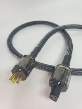 W-3900C WAUDIO Awg End Hifi Audio Ac Power Cable Cord Plug