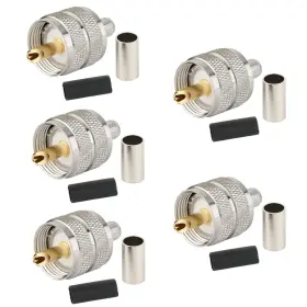 UHF-C-JLMR240-5 WHISARY Male Plug Crimp Connecor Coaxial