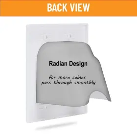 713325254279 WI4YOU Recessed Recess Voltage Cable Wall Plate #3