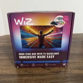 Wiz 046677640064 Hdmi Sync Box With Multicolor Tv Backlight 4k Support For 55-65 Inch Tvs Wiz 046677640064 Hdmi Sync Box With Multicolor Tv Backlight 4k Support For 55-65 Inch Tvs