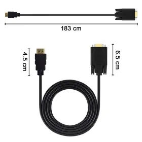 602191971406 WONLYUS Hdmi Vga Cable Male Video Adapte #3