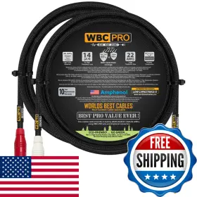 Worlds Best Cables B0df4xz2dm 3 Foot Rca Cable Pair - Wbc-pro-locap Low-capacitance