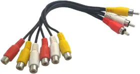 4330111947 WYVERN AUDIO Triple Rca Stereo Video Cable Male