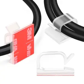 WCL7-CLEAR-120P XHF Adhesive Cable Wire Clips