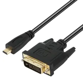 Xmsjsiy 724723843330 Micro Hdmi To Dvi-d Adapter Male Dvi Connector - 1.8m Cable Black