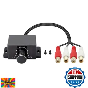 B09C5Z9BFL XMSJSIY Rca Audio Level Controller Bass Boost Knob
