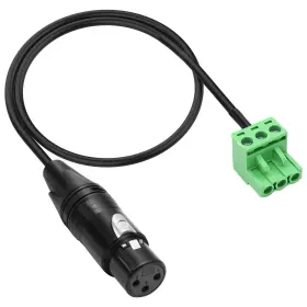 Xmsjsiy Ex2edg Xlr To 3-pin Phoenix Cable 3p Female Phx3m 0.975 Cubic Inches