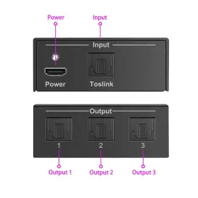 750076279748 Y.D.F Port Toslink Splitter Audio Digital #2