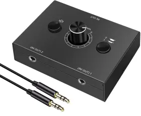 751300287355 Y.D.F Stereo Audio Switch Switcher Passive Sel