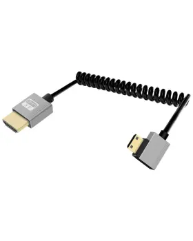 BRS-0010 YANBORONSN Right Angle Mini Hdtv Coiled Cable
