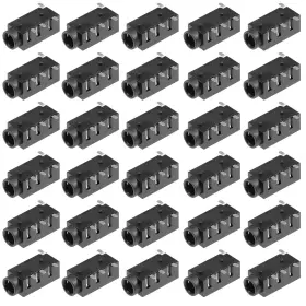 Zaplyte 714998199034 30pcs Pcb Mount 3.5mm 4pin Socket Stereo Jack Audio Video Dc Connector Pj320d