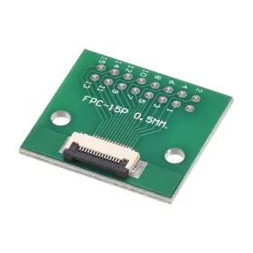 Zaplyte 782685875912 Fpc Converter Board 15p 0.5mm On Socket Side Back 1.0mm To Dip 2.54mm
