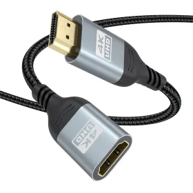 Zenikon G361p Hdmi Extension Cable 20 Ft 4k Extender Male To Female 20ft Grey