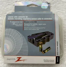 ZDS5040 ZENITH Coaxial Cable Connector Kit