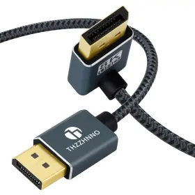 445020535591 ZHONGBEN Displayport Cable Down Angled Cord Up