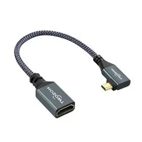 HD-005-AFD-L ZHONGHUA Micro Hdmi Adapter Cable Braided Left