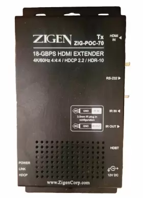 ZIGPOC70 ZIGEN Hdbaset Hdmi Extender