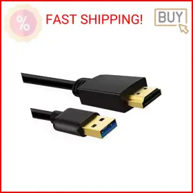 Znoogrn 745619802736 Usb To Hdmi Cable Usb-a Adapter For Monitor Type-a Male Hdm