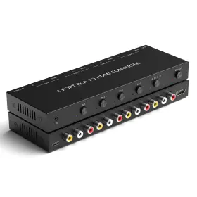 Zuzong 719081962052 4 Port Rca To Hdmi Converter 1080p/720p Composite Cvbs Av Switch Zuzong 719081962052 4 Port Rca To Hdmi Converter 1080p/720p Composite Cvbs Av Switch
