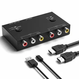 Zuzong Zz-026 2 Rca To Hdmi 1080p Way Composite Cvbs Switch Video Audio Zuzong Zz-026 2 Rca To Hdmi 1080p Way Composite Cvbs Switch Video Audio