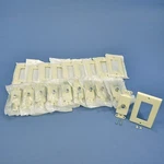 10 Leviton Almond Decora Coaxial F-type Cable Catv Wallplate Video Jacks 40681-a. Fixed Price $21.99.