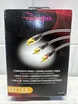 Rocketfish 12ft Audio Video Cables, 24k Gold Plated Connectors, New. Fixed Price $12.00.