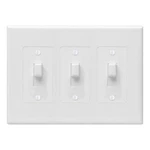 Taymac 2673w 3-gang Masque Decorator Cover, Toggle, White. Fixed Price $20.29.