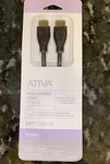 New Ativa High Speed Hdmi Cable 6 Foot Black Item 833-385. Fixed Price $6.99.