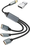 Pasow Usb C Male To 3 Female Cable Adapter, Otg Splitter Black. Fixed Price $15.78.