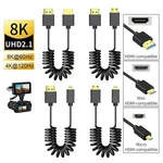 2.1 Premium Mini Micro Hdmi Coiled Cable Converter 3d 8k For Camera Pc Monitor. Fixed Price $10.99.