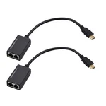 Hdmi Converter Sender/receiver Cat5e Cat6 Cable Hd 1080p Video Singal Extender E. Fixed Price $11.96.