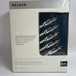 Belkin 6ft Component Rca Audio & Video Hdtv Cable 24kt Gold Plated. Fixed Price $19.20.