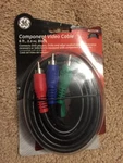 Ge Component Video Cable Rca Male To 6ft Black Av23296 - 800097358 Qty Disc. Fixed Price $2.00.