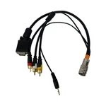 C2g Rapidrun #60019 Multi-format Hd15 + 3.5mm Audio 3 Rca Flying Lead Cable. Fixed Price $15.99.