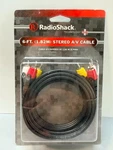 Radio Shack 6-ft Stereo A/v Cable With Audio New Old Stock Sealed. Fixed Price $13.15.