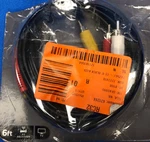 Commercial Electric 6 Ft. Rca Audio/video Cable - Red/white/yellow Open Box. Fixed Price $4.99.