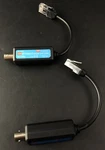 2x Coaxial Cable 3 7/8in Rj45 Plug To Bnc Socket For Hd Cameras In Black Vf10. Fixed Price $34.00.