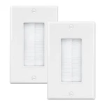 Iwillink Brush Wall Plate 2 Pack, Cable Pass Through Insert For Wires, Single.... Fixed Price $13.22.