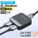 Vention New Hdmi 2.0 Splitter Switch 2 In 1 4k 60hz Bi-directional Switcher. Fixed Price $17.99.
